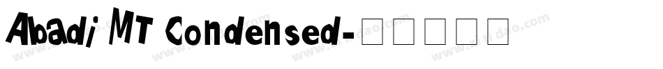 Abadi MT Condensed字体转换